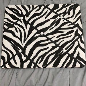 Zebra Print Bulletin Board!